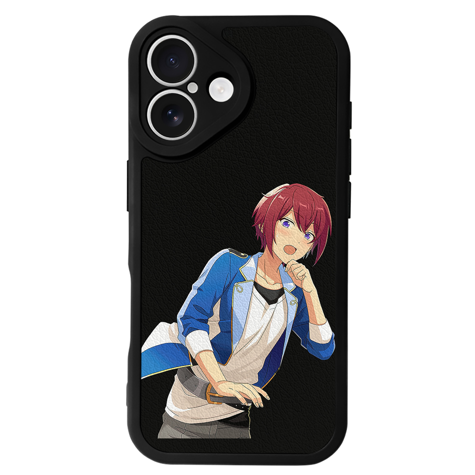 （画像用） あんさんぶるスターズ! Ensemble Stars 【iPhone 16シリーズ対応】シリコンスマホケース（レザー調） 材質：シリコン